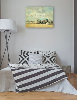 Foto 3 | Cuadro Decorativo - Escena De Playa 1862- Eugène Boudin - Costa - 69x92 - Impresión En Lienzo - Fine Art Tj