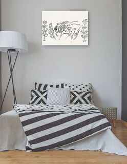 Foto 3 | Cuadro Decorativo - Grabado En Madera Original Vintage Japonés -ciervo (1860-1869)- Taguchi Tomoki - 77x102 - Fine Art