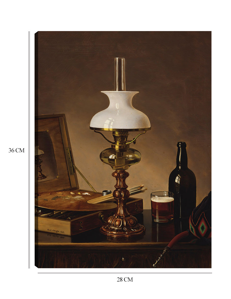 Foto 6 | Cuadro Decorativo - Naturaleza Muerta En El Taller (1868)- Ferdinand Von Wright - Fotografía - 28x36 - Fine Art Tj