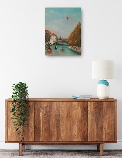 Foto 2 | Cuadro Decorativo - Estudio Para La Vista Del Pont De Sèvres - Henri Rousseau - Paisaje - 46x61 - Fine Art Tj