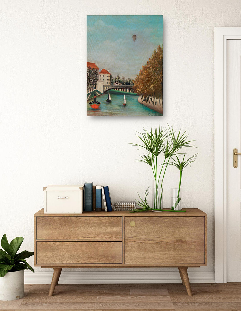 Foto 4 pulgar | Cuadro Decorativo - Estudio Para La Vista Del Pont De Sèvres - Henri Rousseau - Paisaje - 46x61 - Fine Art Tj