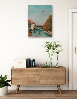 Foto 3 | Cuadro Decorativo - Estudio Para La Vista Del Pont De Sèvres - Henri Rousseau - Paisaje - 46x61 - Fine Art Tj