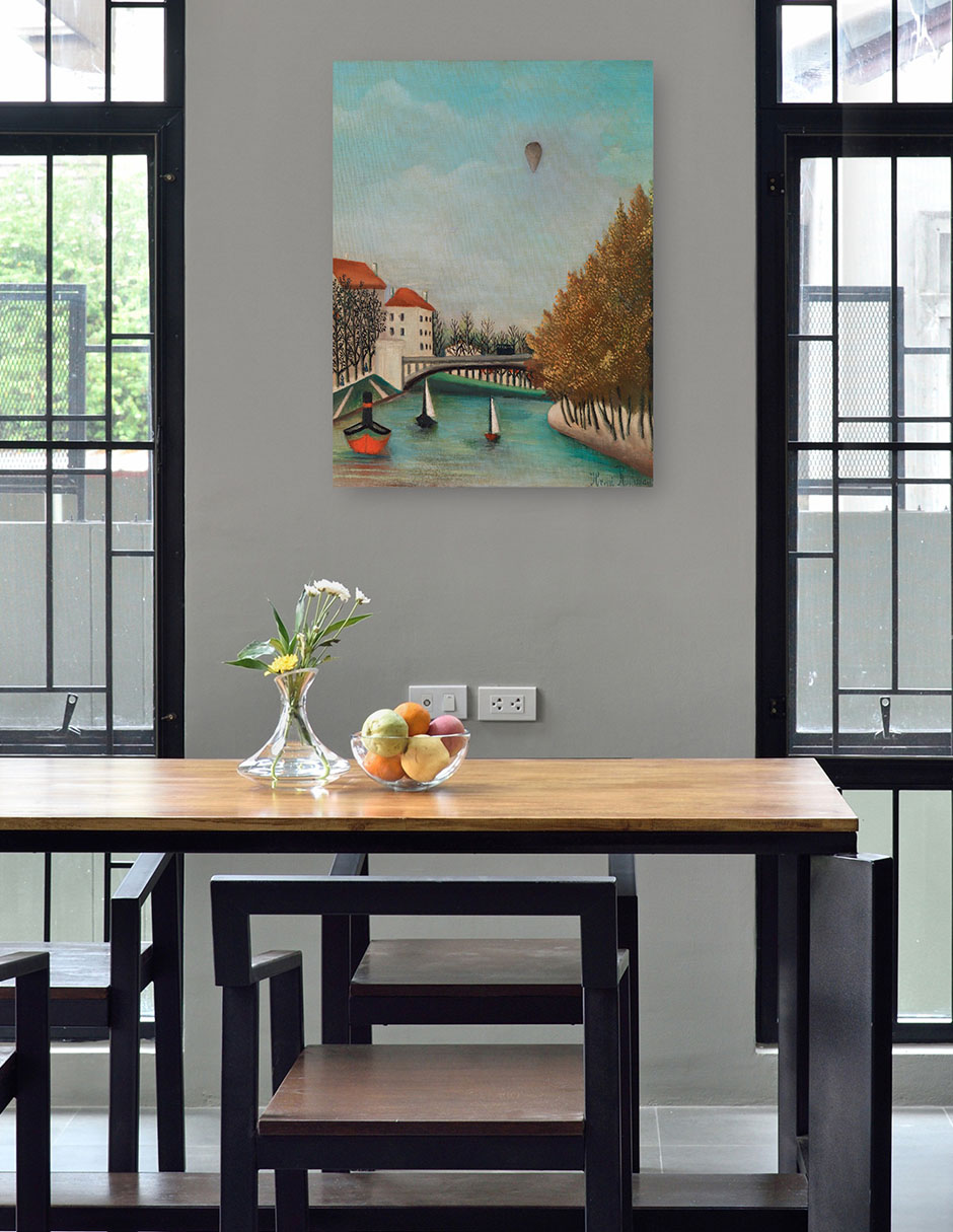 Foto 5 pulgar | Cuadro Decorativo - Estudio Para La Vista Del Pont De Sèvres - Henri Rousseau - Paisaje - 46x61 - Fine Art Tj