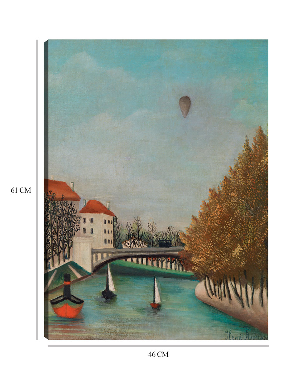Foto 7 pulgar | Cuadro Decorativo - Estudio Para La Vista Del Pont De Sèvres - Henri Rousseau - Paisaje - 46x61 - Fine Art Tj