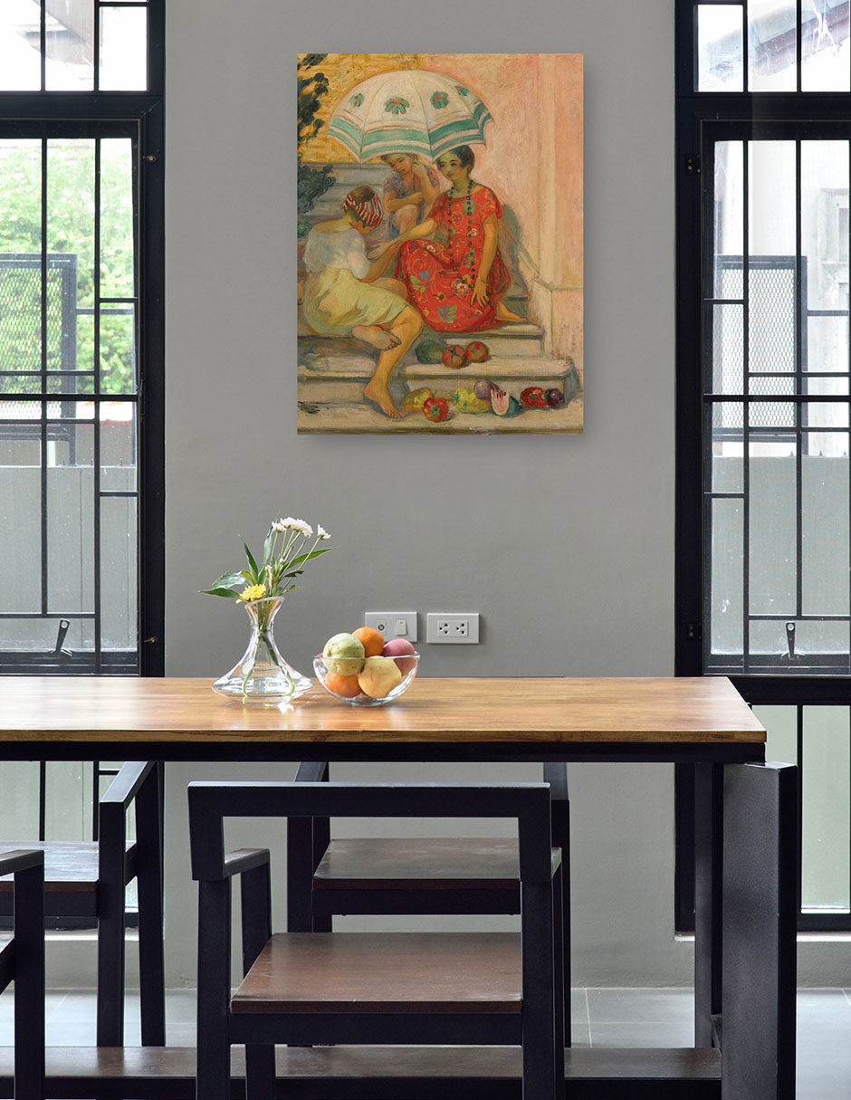 Foto 5 pulgar | Cuadro Decorativo - El Diseño De Buena Aventura, Sainte-maxime (1914)- Henri Lebasque - Fotografía - 46x61 - Fine Art