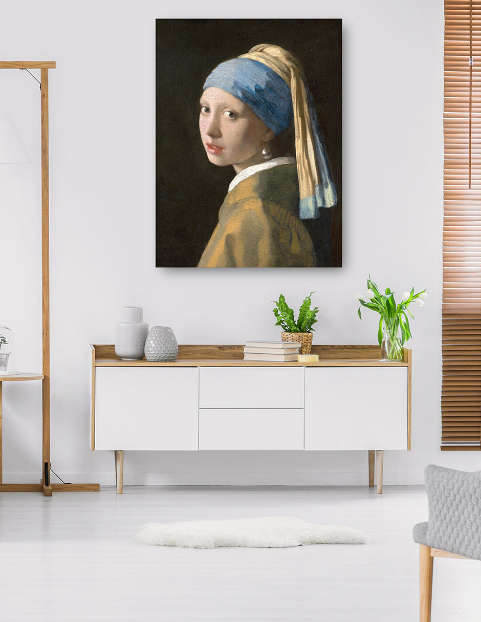 Foto 6 pulgar | Cuadro Decorativo - La Muchacha Del Pendiente De Perla (c. 1665)- Johannes Vermeer - Fotografía - 69x92 - Fine Art Tj