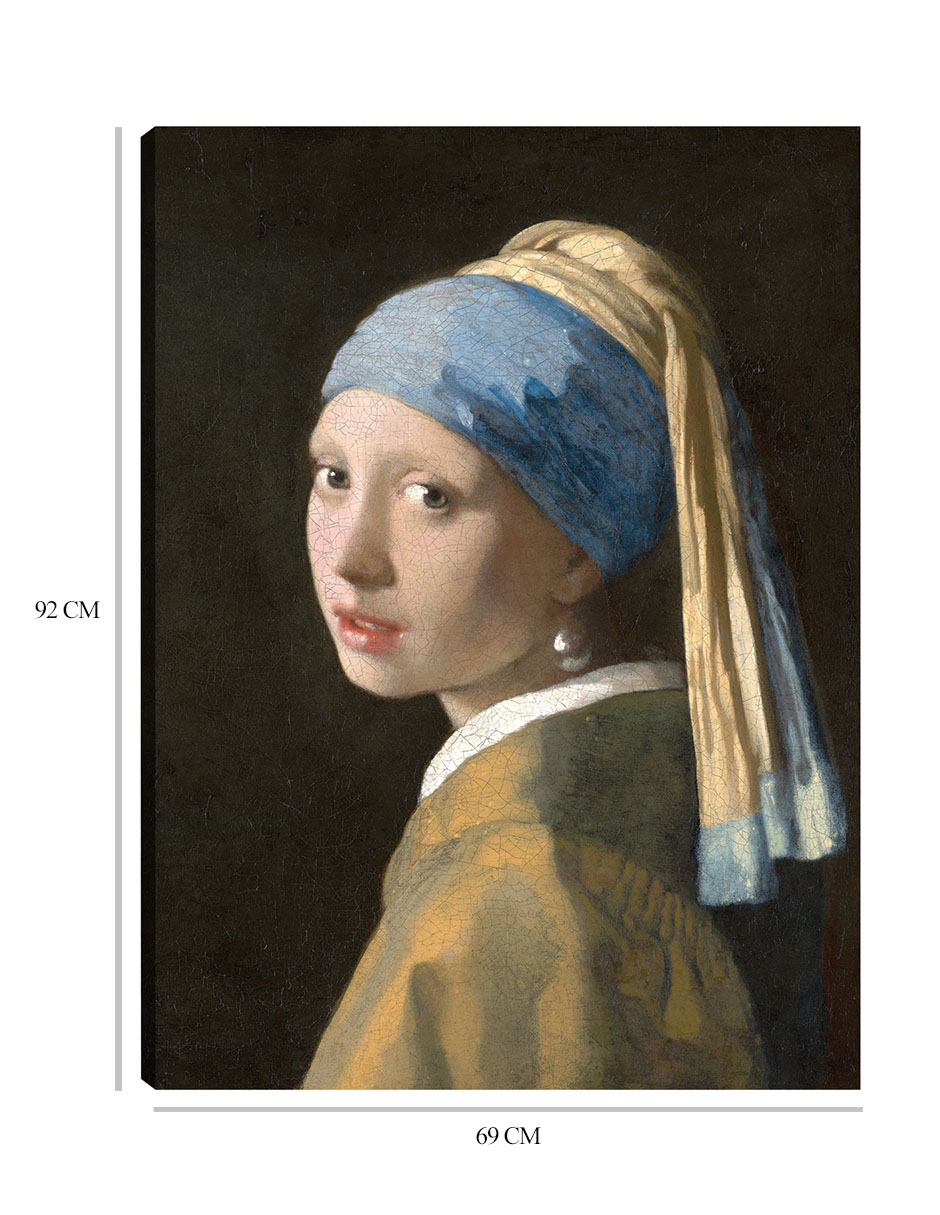 Foto 7 pulgar | Cuadro Decorativo - La Muchacha Del Pendiente De Perla (c. 1665)- Johannes Vermeer - Fotografía - 69x92 - Fine Art Tj