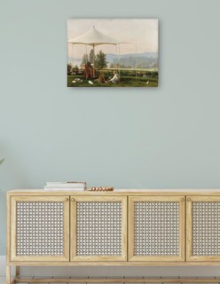 Foto 4 | Cuadro Decorativo - En El Jardín De Haminalahti (1856 - 1857)- Ferdinand Von Wright - Religión - 69x92 - Fine Art Tj