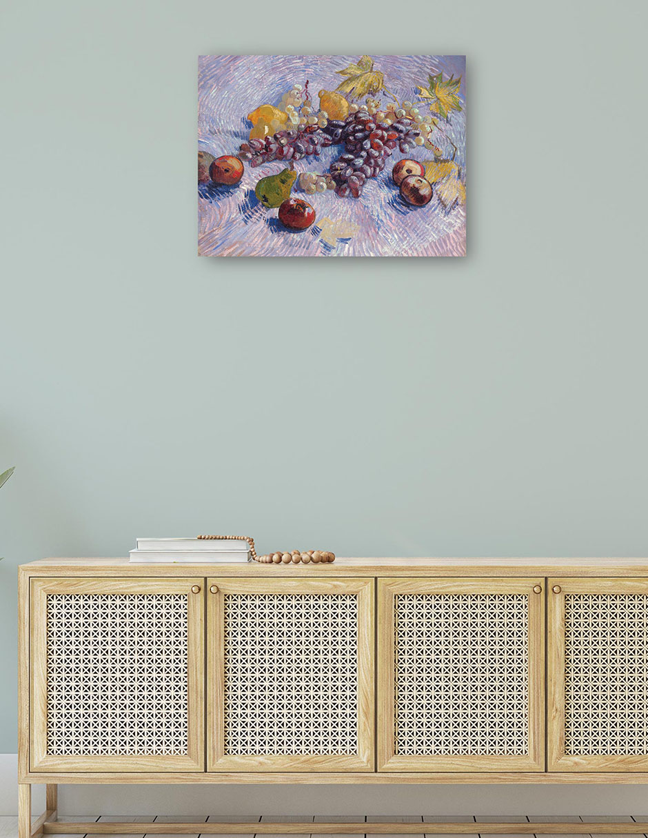 Foto 5 pulgar | Cuadro Decorativo - Uvas, Limones, Peras Y Manzanas (1887)- Vincent Van Gogh - Religión - 28x36 -impresión En