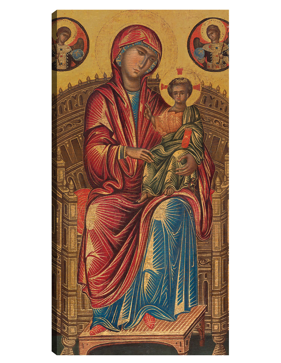 Foto 2 pulgar | Cuadro Decorativo - La Virgen Y El Niño En Un Trono Curvo, C. 1260/1280- Constantinople - Religión - 72x138 - Fine Ar