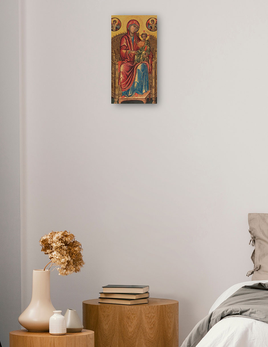Foto 2 | Cuadro Decorativo - La Virgen Y El Niño En Un Trono Curvo, C. 1260/1280- Constantinople - Religión - 72x138 - Fine Ar