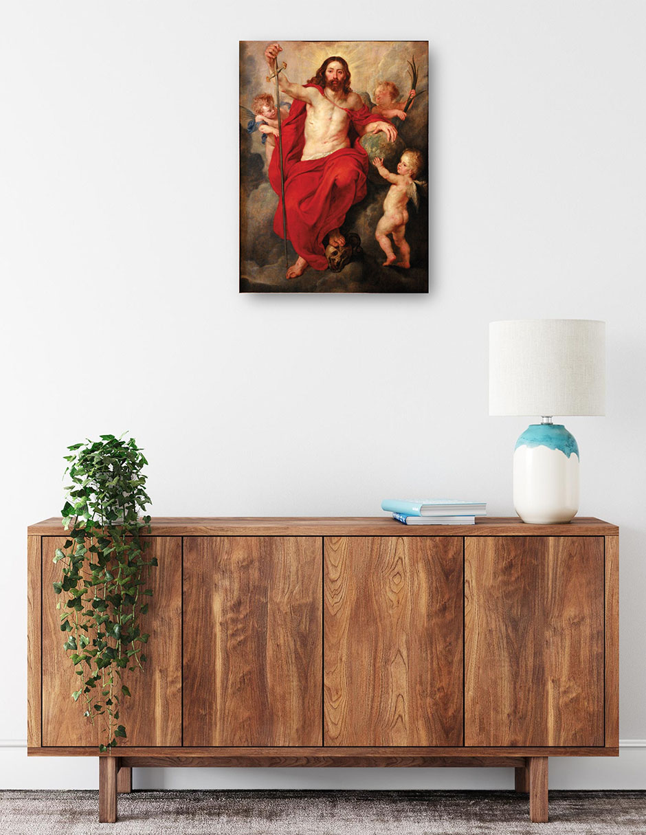 Foto 2 | Cuadro Decorativo - Cristo Triunfando Sobre La Muerte Y El Pecado (hacia 1615-1616)- Peter Paul Rubens - 46x61 - Fin