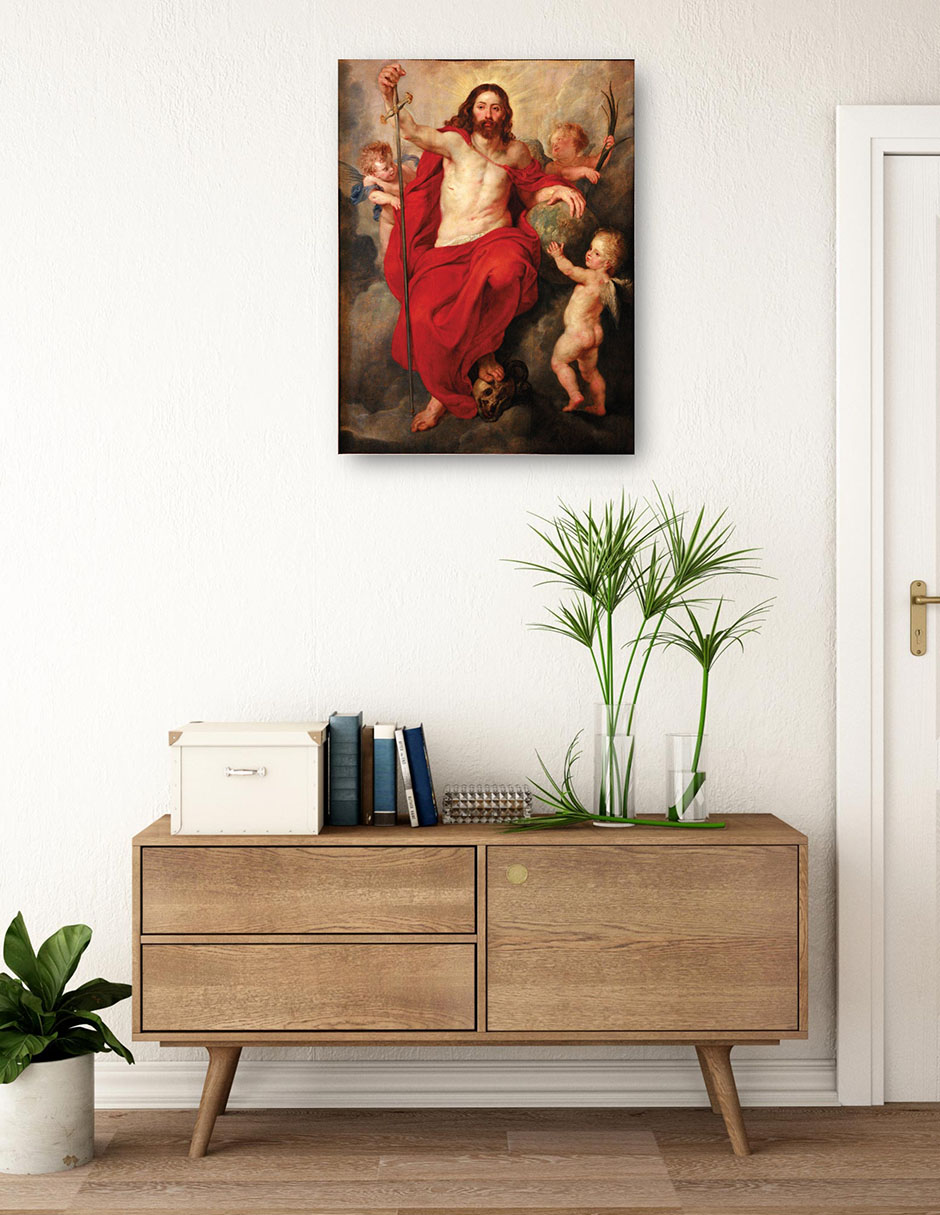 Foto 4 pulgar | Cuadro Decorativo - Cristo Triunfando Sobre La Muerte Y El Pecado (hacia 1615-1616)- Peter Paul Rubens - 46x61 - Fin