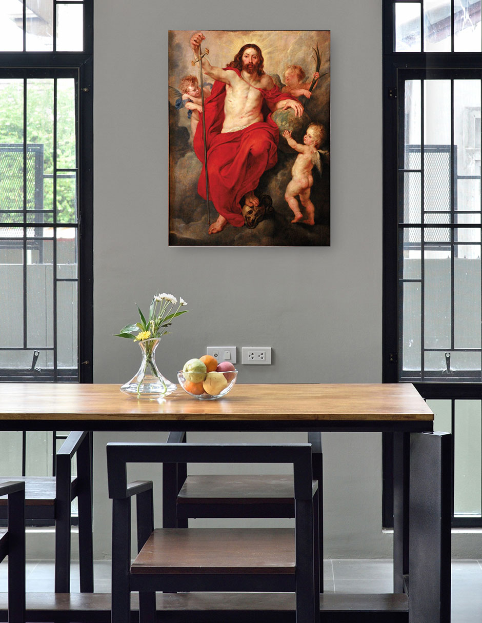 Foto 5 pulgar | Cuadro Decorativo - Cristo Triunfando Sobre La Muerte Y El Pecado (hacia 1615-1616)- Peter Paul Rubens - 46x61 - Fin
