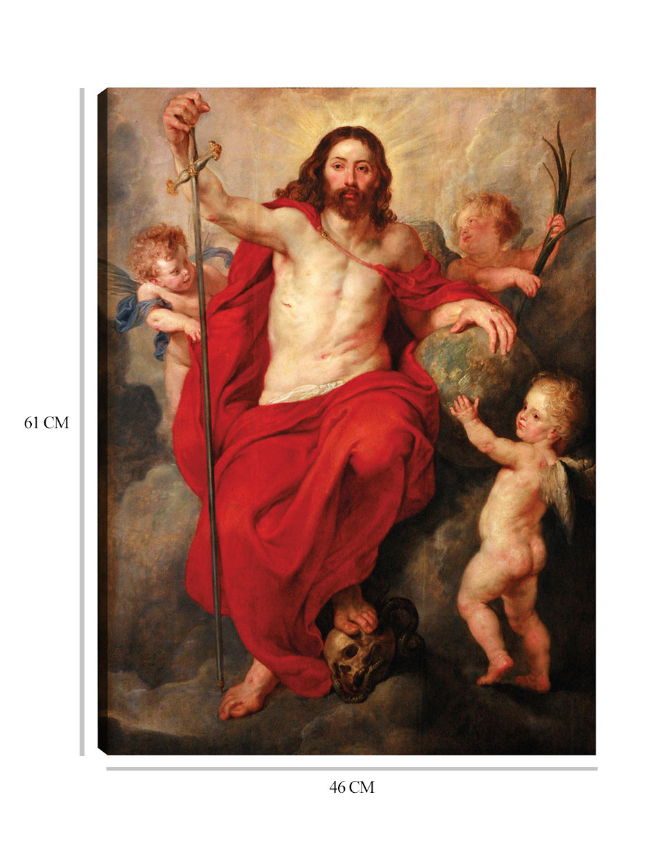 Foto 7 pulgar | Cuadro Decorativo - Cristo Triunfando Sobre La Muerte Y El Pecado (hacia 1615-1616)- Peter Paul Rubens - 46x61 - Fin