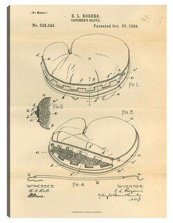 Foto 1 | Cuadro Decorativo - Guante De Cazador De Patentes, Inventor: Elroy L. Rogers, 30 De Octubre De 1894 - 69x92 - Fine Art
