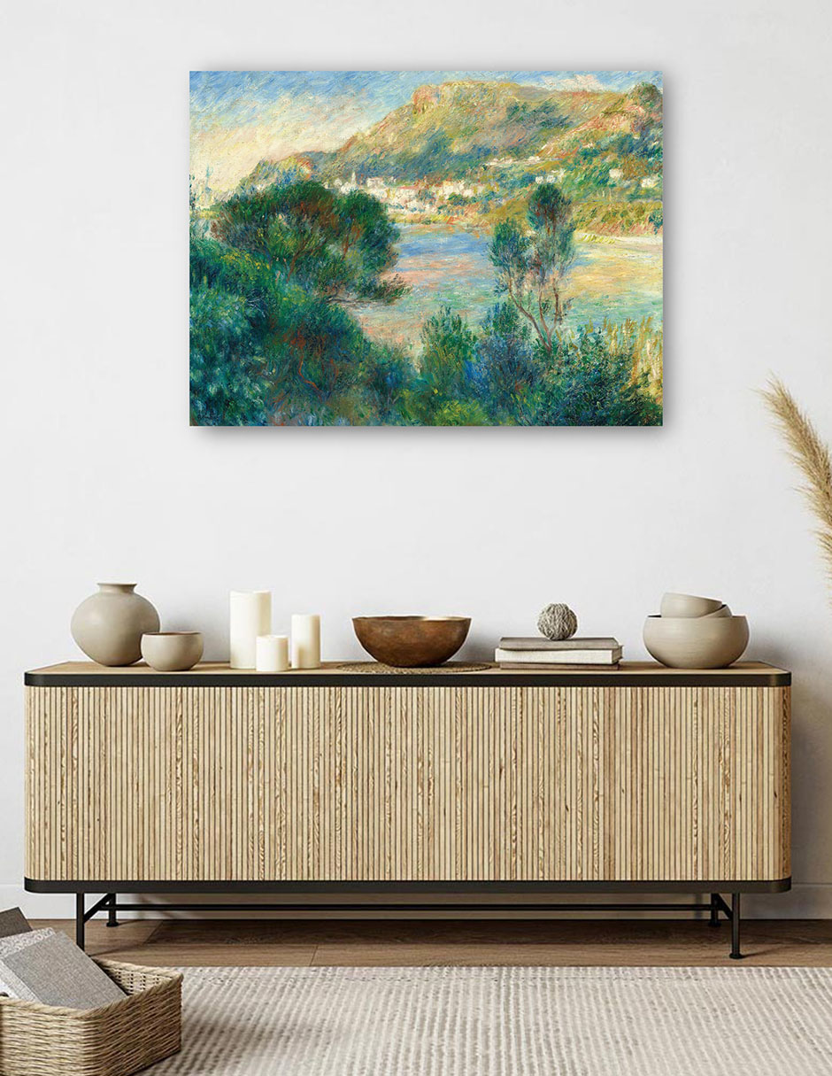 Foto 6 pulgar | Cuadro Decorativo - Vista De Montecarlo Desde Cap Martin- Pierre-auguste Renoir - Religión - 69x92 - Fine Art Tj