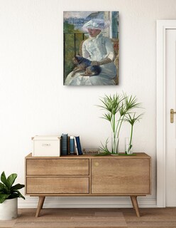 Foto 3 | Cuadro Decorativo - Niña Junto A Una Ventana (c. 1883-1884)- Mary Cassatt - Fotografía - 28x36 - Impresión En