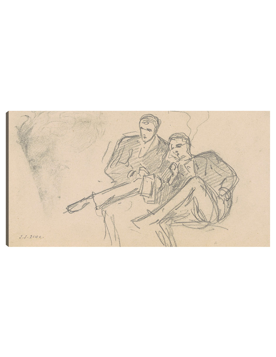 Foto 2 pulgar | Cuadro Decorativo - Hombres Sentados (c. 1874-1877)- John Singer Sargent - Fotografía - 54x102 - Impresión En