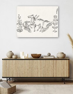 Foto 5 | Cuadro Decorativo - Grabado En Madera Original Vintage Japonés -unicornio- Taguchi Tomoki - Abstracto - 69x92 - Fine