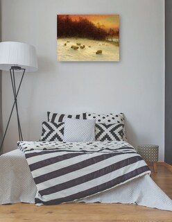 Foto 3 | Cuadro Decorativo - Cuando Occidente Brilla Con La Tarde- Joseph Farquharson - Religión - 107x143 - Fine Art Tj
