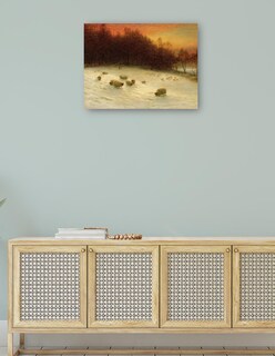 Foto 4 | Cuadro Decorativo - Cuando Occidente Brilla Con La Tarde- Joseph Farquharson - Religión - 107x143 - Fine Art Tj
