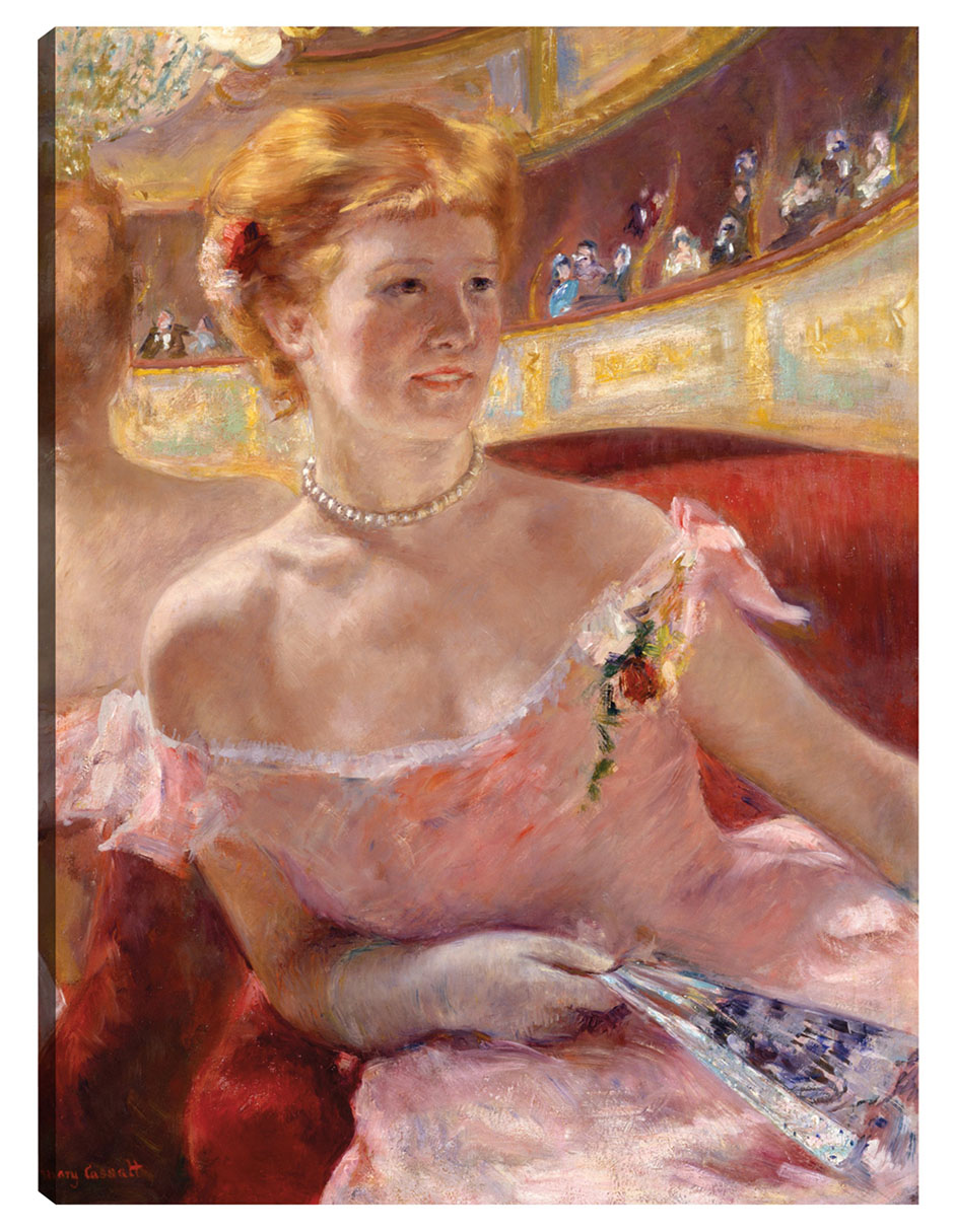 Foto 2 pulgar | Cuadro Decorativo - Mujer Con Collar De Perlas En Un Palco- Mary Cassatt - Fotografía - 46x61 - Impresión En L