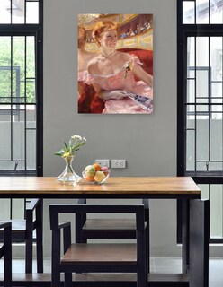 Foto 4 | Cuadro Decorativo - Mujer Con Collar De Perlas En Un Palco- Mary Cassatt - Fotografía - 46x61 - Impresión En L
