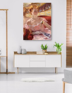Foto 5 | Cuadro Decorativo - Mujer Con Collar De Perlas En Un Palco- Mary Cassatt - Fotografía - 46x61 - Impresión En L
