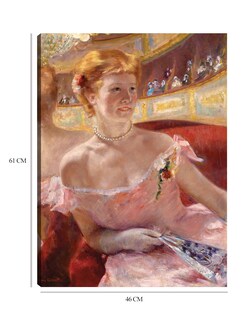 Foto 6 | Cuadro Decorativo - Mujer Con Collar De Perlas En Un Palco- Mary Cassatt - Fotografía - 46x61 - Impresión En L