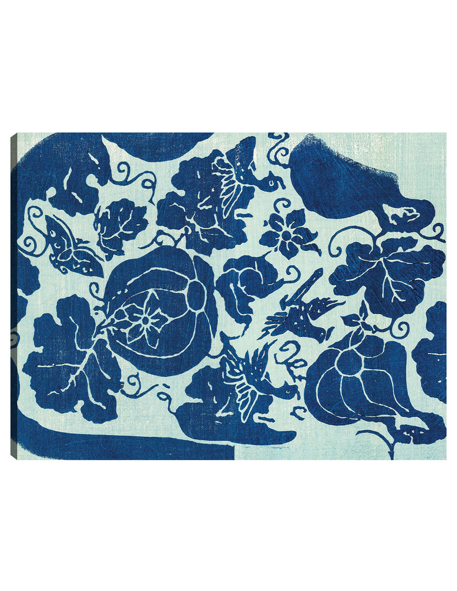 Foto 1 | Cuadro Decorativo - Grabado En Madera Original Vintage Japonés -azul- Taguchi Tomoki - Abstracto - 28x36 - Fine Art Tj