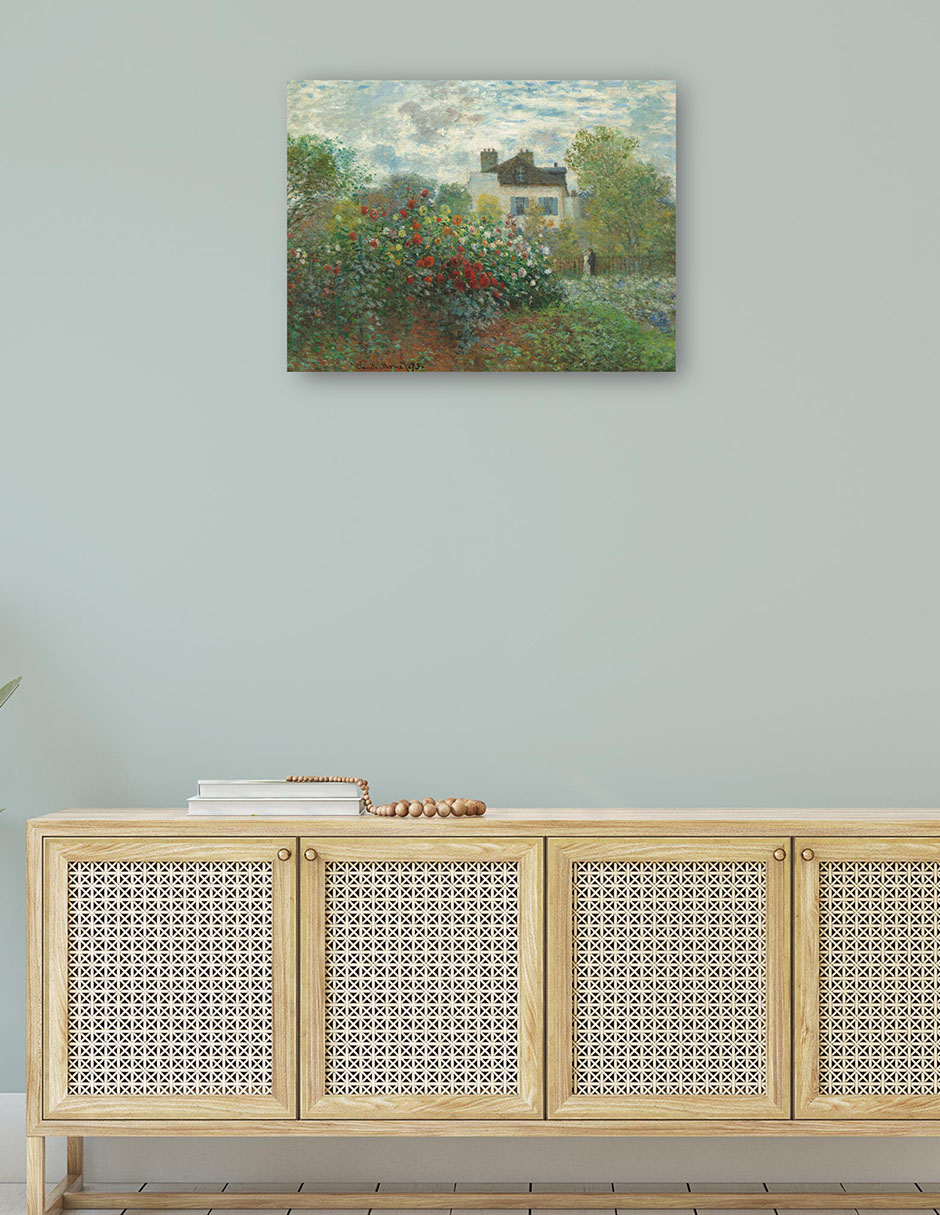Foto 5 pulgar | Cuadro Decorativo - El Jardín Del Artista En Argenteuil (rincón Del Jardín De Las Dalias)- Claude Monet - 28x36
