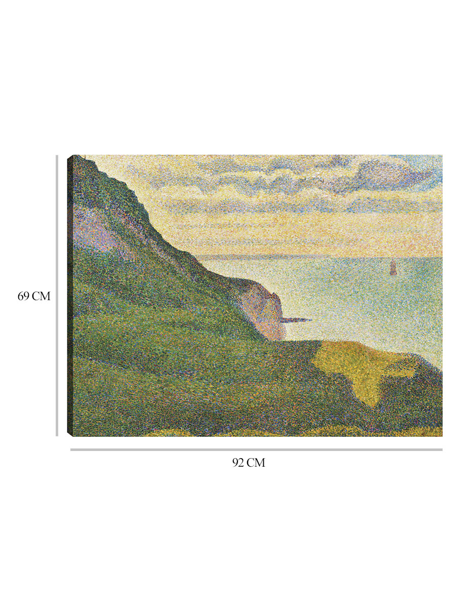 Foto 7 pulgar | Cuadro Decorativo - Paisaje Marino En Port-en-bessin, Normandía (1888)- Georges Seurat - Costa - 69x92 - Fine Art Tj