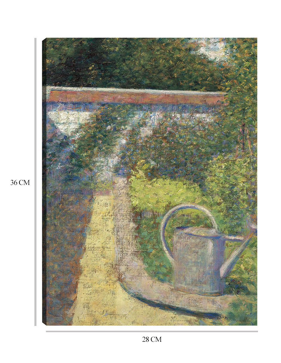 Foto 7 pulgar | Cuadro Decorativo - La Regadera – Jardín De Le Raincy (c. 1883)- Georges Seurat - Paisaje - 28x36 - Fine Art Tj