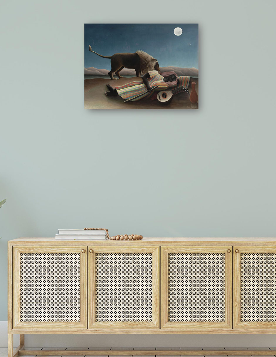 Foto 5 pulgar | Cuadro Decorativo - La Gitana Dormida (la Bohémienne Endormie) (1897)- Henri Rousseau - Paisaje - 69x92 - Fine Art Tj