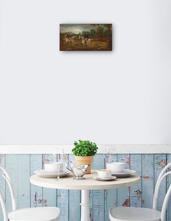 Foto 2 | Cuadro Decorativo - El Inicio De La Caza, C. 1800- American 19th Century - Fotografía - 54x102 - Impresión En