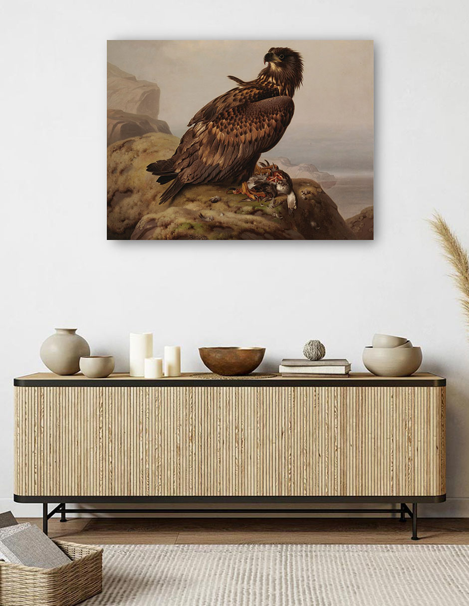 Foto 5 | Cuadro Decorativo - Águila De Cola Blanca Con Su Presa (1861)- Ferdinand Von Wright - Religión - 69x92 - Fine Art Tj
