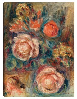 Foto 1 | Cuadro Decorativo - Ramo De Rosas (bouquet De Roses) (1900)- Pierre-auguste Renoir - Floral - 46x61 - Fine Art Tj
