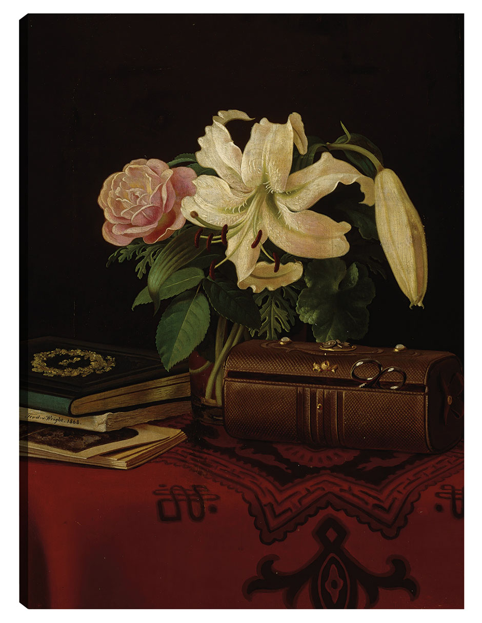 Foto 2 pulgar | Cuadro Decorativo - Naturaleza Muerta Sobre La Mesa De Trabajo De Una Dama (1868)- Ferdinand Von Wright - 69x92 - F