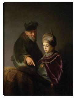 Foto 1 | Cuadro Decorativo - Un Joven Erudito Y Su Tutor (alrededor De 1629-1630)- Rembrandt Van Rijn - Fotografía - 28x3