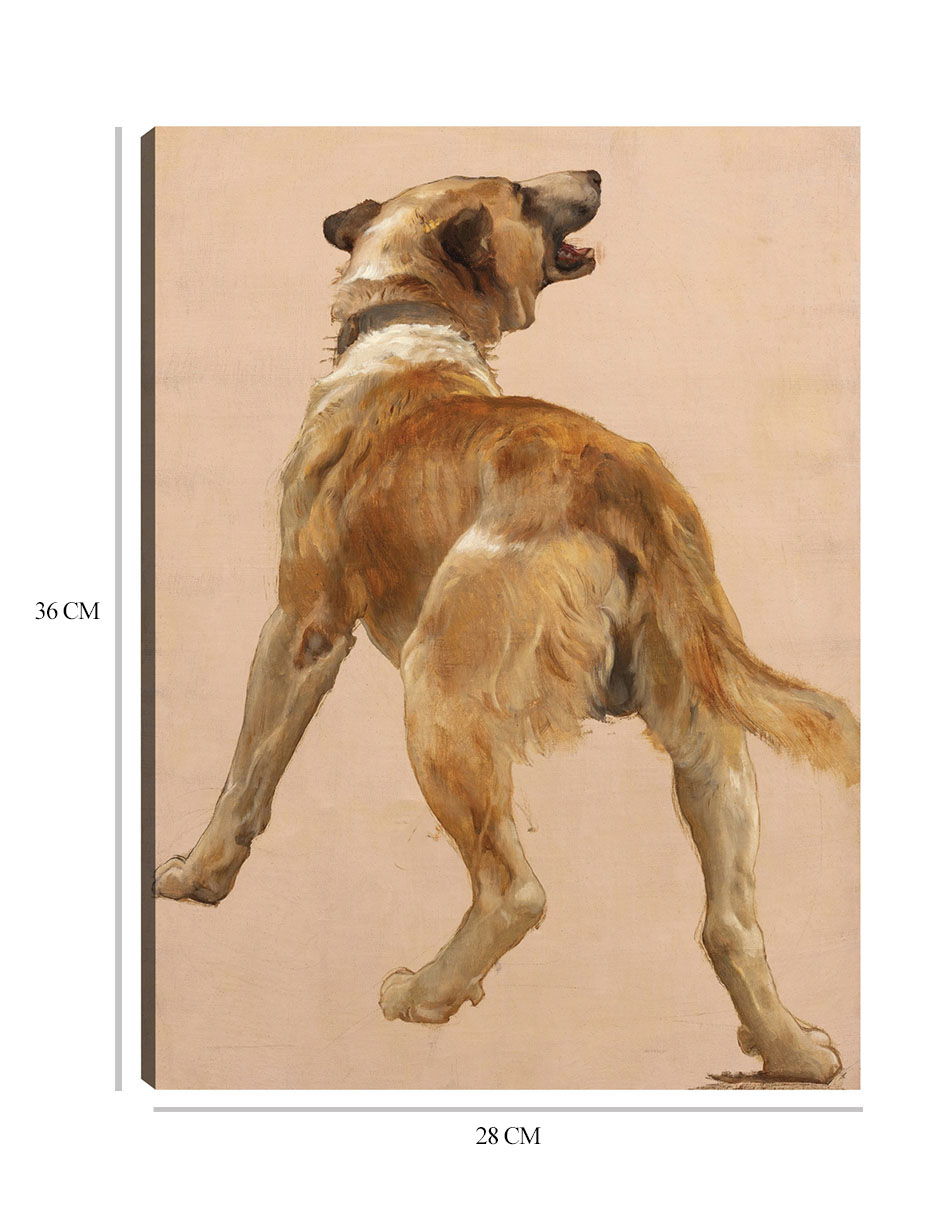 Foto 7 pulgar | Cuadro Decorativo - Estudio Del Perro Guía Homѐre Et Son.- William Bouguereau - Animales - 28x36-impresión En