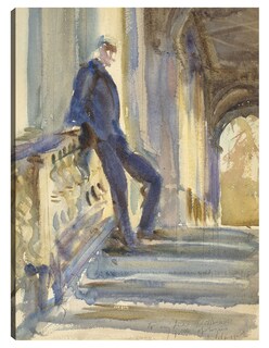 Foto 1 | Cuadro Decorativo - Sir Neville Wilkinson En Las Escaleras Del Puente Palladiano - John Singer Sargent - 107x143 -