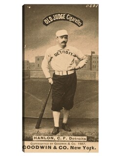 Foto 1 | Cuadro Decorativo - Ned Hanlon, Detroit Wolverines, Retrato De Tarjeta De Béisbol- Library Of Congress - 54x102 -