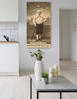 Foto 5 | Cuadro Decorativo - Ned Hanlon, Detroit Wolverines, Retrato De Tarjeta De Béisbol- Library Of Congress - 54x102 -