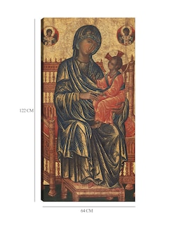 Foto 6 | Cuadro Decorativo - La Virgen Y El Niño Entronizados, C. 1250/1275- Constantinople - Religión - 64x122 - Fine Art Tj