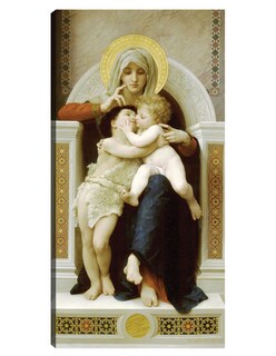 Foto 1 | Cuadro Decorativo - Virgen Con El Niño Y Juan Bautista (1875)- William Bouguereau - Religión - 46x89 - Fine Art Tj