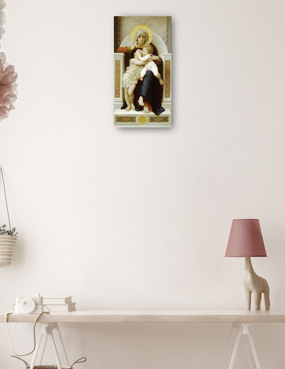 Foto 4 pulgar | Cuadro Decorativo - Virgen Con El Niño Y Juan Bautista (1875)- William Bouguereau - Religión - 46x89 - Fine Art Tj