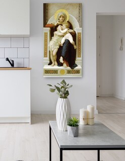 Foto 5 | Cuadro Decorativo - Virgen Con El Niño Y Juan Bautista (1875)- William Bouguereau - Religión - 46x89 - Fine Art Tj