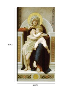 Foto 6 | Cuadro Decorativo - Virgen Con El Niño Y Juan Bautista (1875)- William Bouguereau - Religión - 46x89 - Fine Art Tj