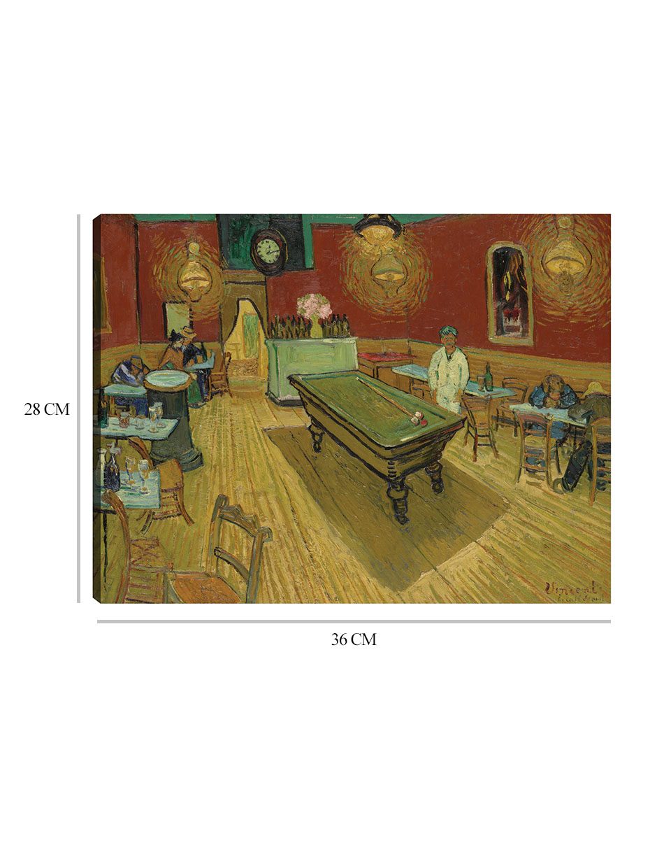 Foto 7 pulgar | Cuadro Decorativo - Le Café De Nuit (el Café Nocturno) (1888)- Vincent Van Gogh - Ciudades - 28x36 - Fine Art Tj